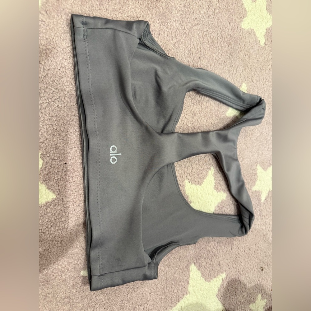 ALO Yoga Kids Gray Sports Top